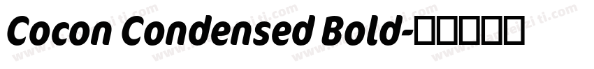 Cocon Condensed Bold字体转换